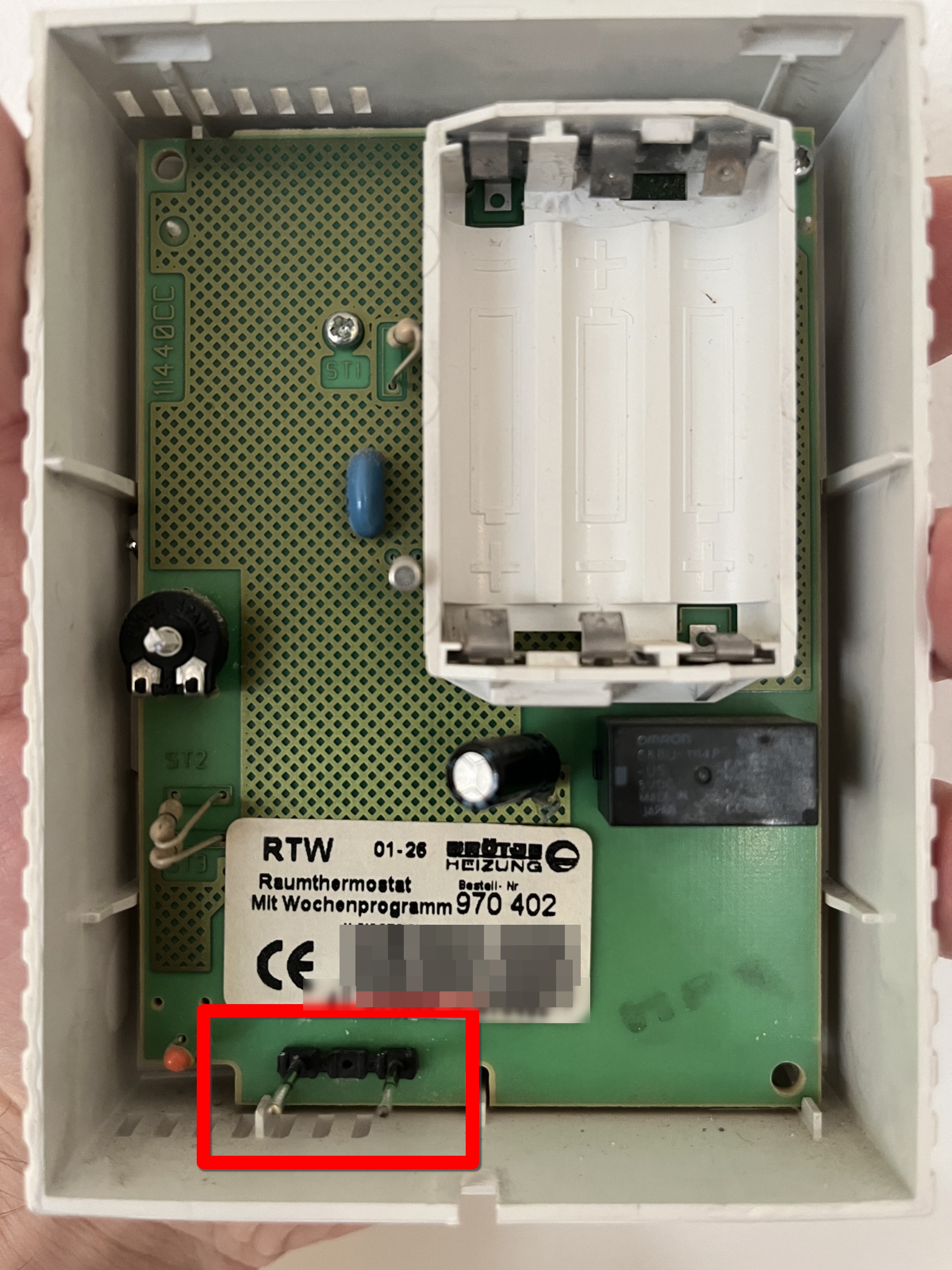 Brötje Thermostat PCB with PINs 6-8